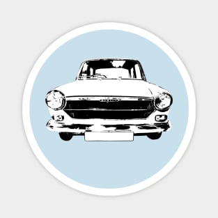 Austin 1100 1960s classic car monoblock black/white Magnet